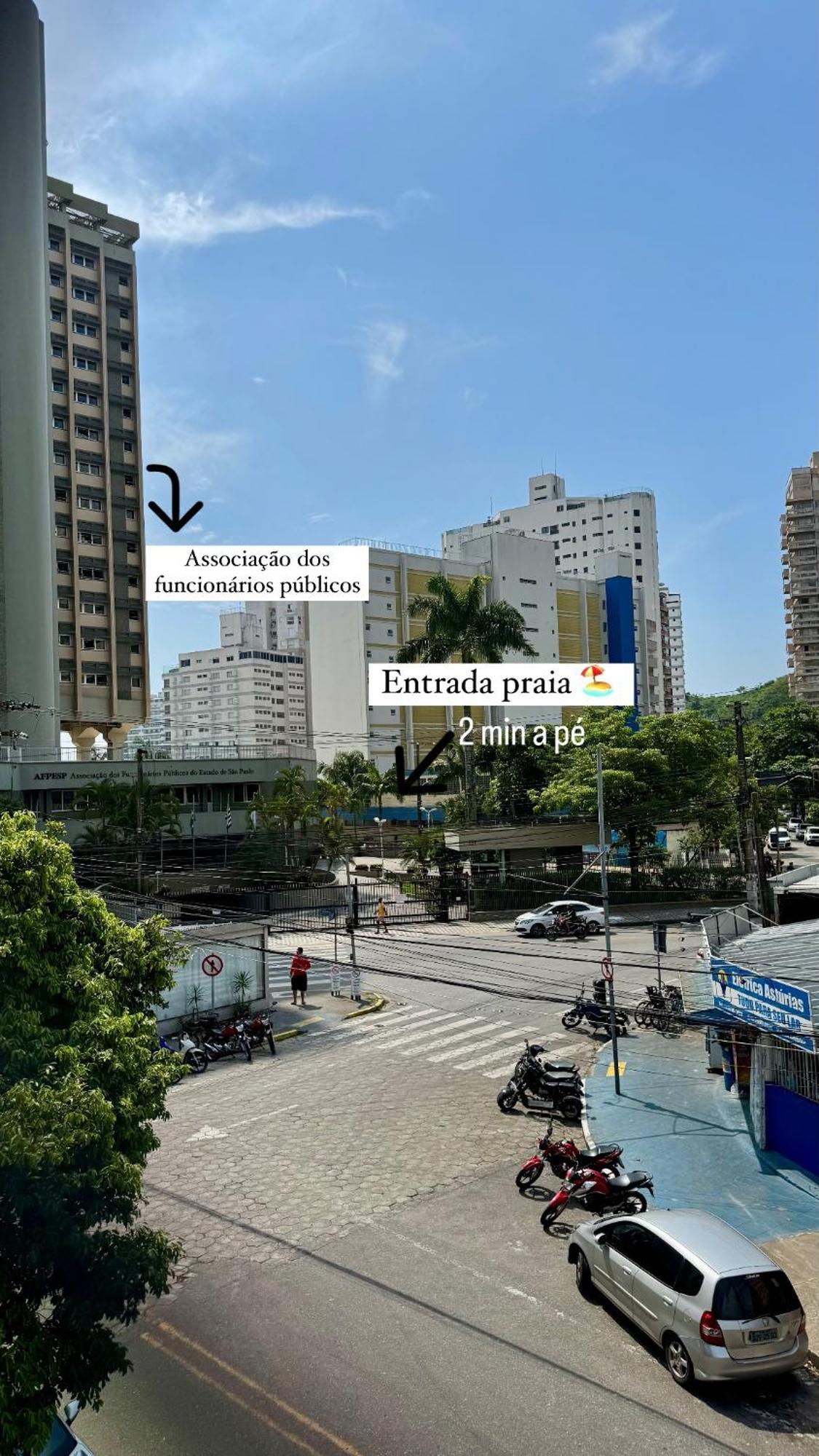 Apartamento Uma Quadra Da Praia Das Asturias Guarujá Esterno foto